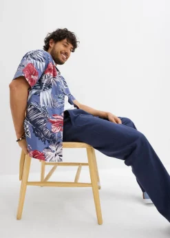 Hombre bonprix bonprix Camisa de manga corta de algodón puro