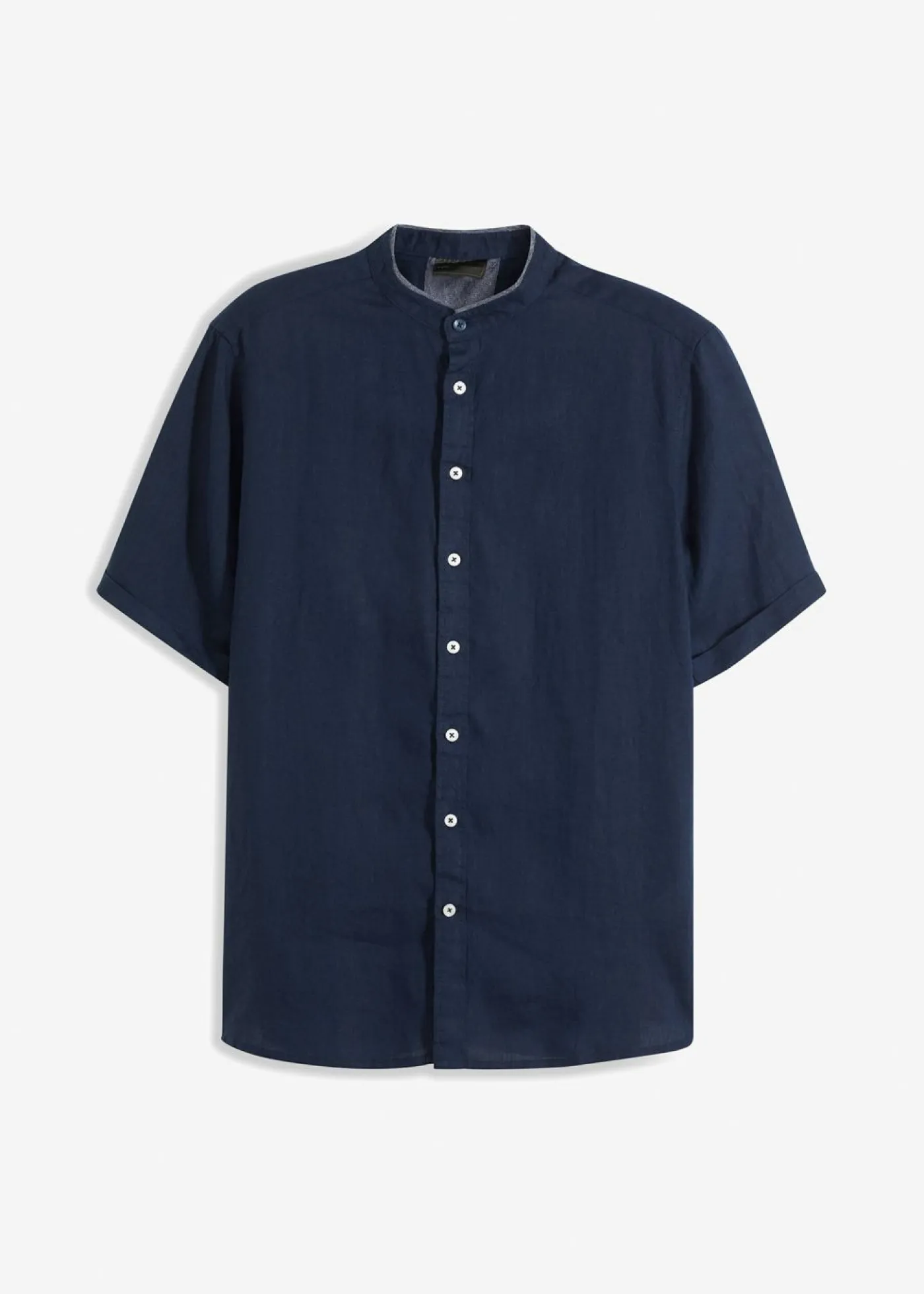 Hombre bonprix bonprix Camisa de manga corta de mezcla de lino fresco