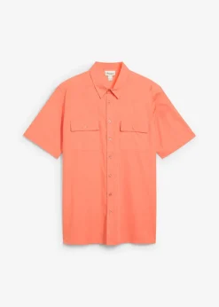 Hombre bonprix bonprix Camisa de manga corta de algodón puro