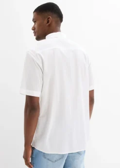 Hombre bonprix bonprix Camisa de manga corta de algodón puro