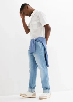 Hombre bonprix bonprix Camisa de manga corta de algodón puro