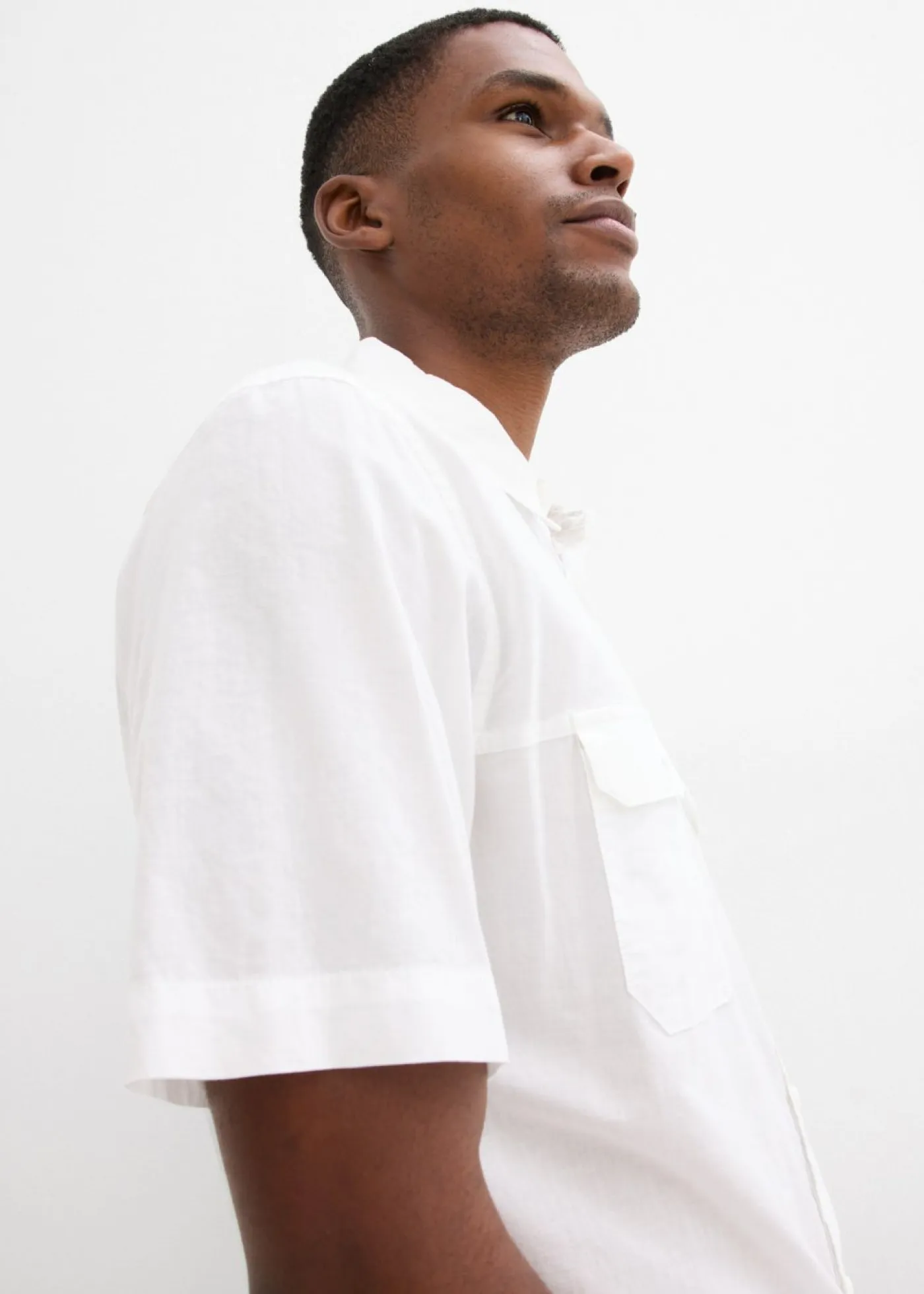 Hombre bonprix bonprix Camisa de manga corta de algodón puro