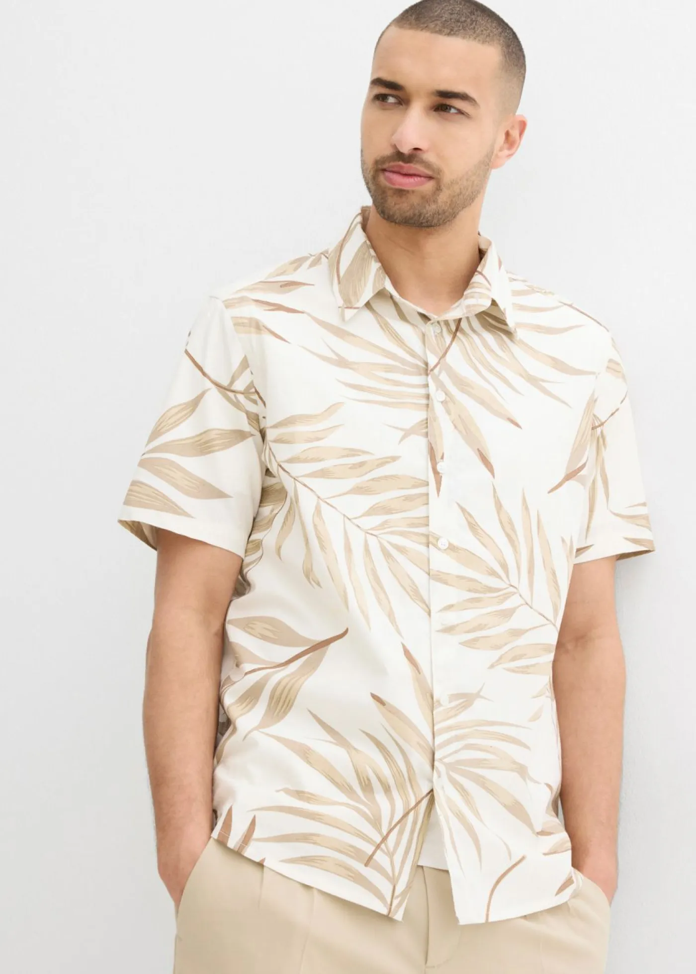 Hombre bonprix bonprix Camisa de manga corta de algodón orgánico puro