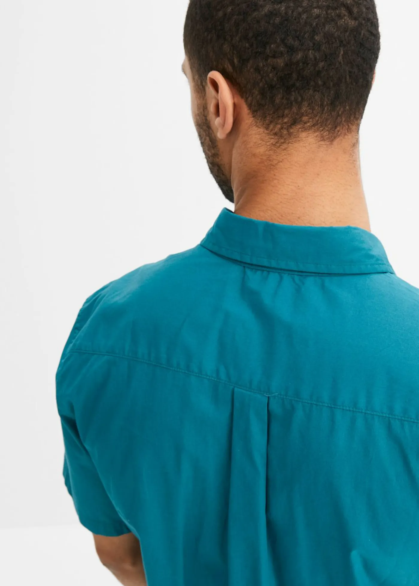 bonprix bonprix Básicos En Rebajas|Camisas>Camisa de manga corta de algodón puro Azul petróleo