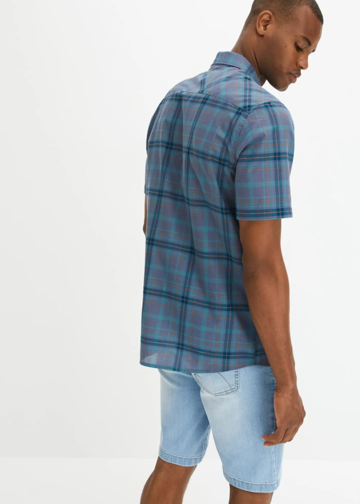 Hombre bonprix bonprix Camisa de manga corta de algodón puro