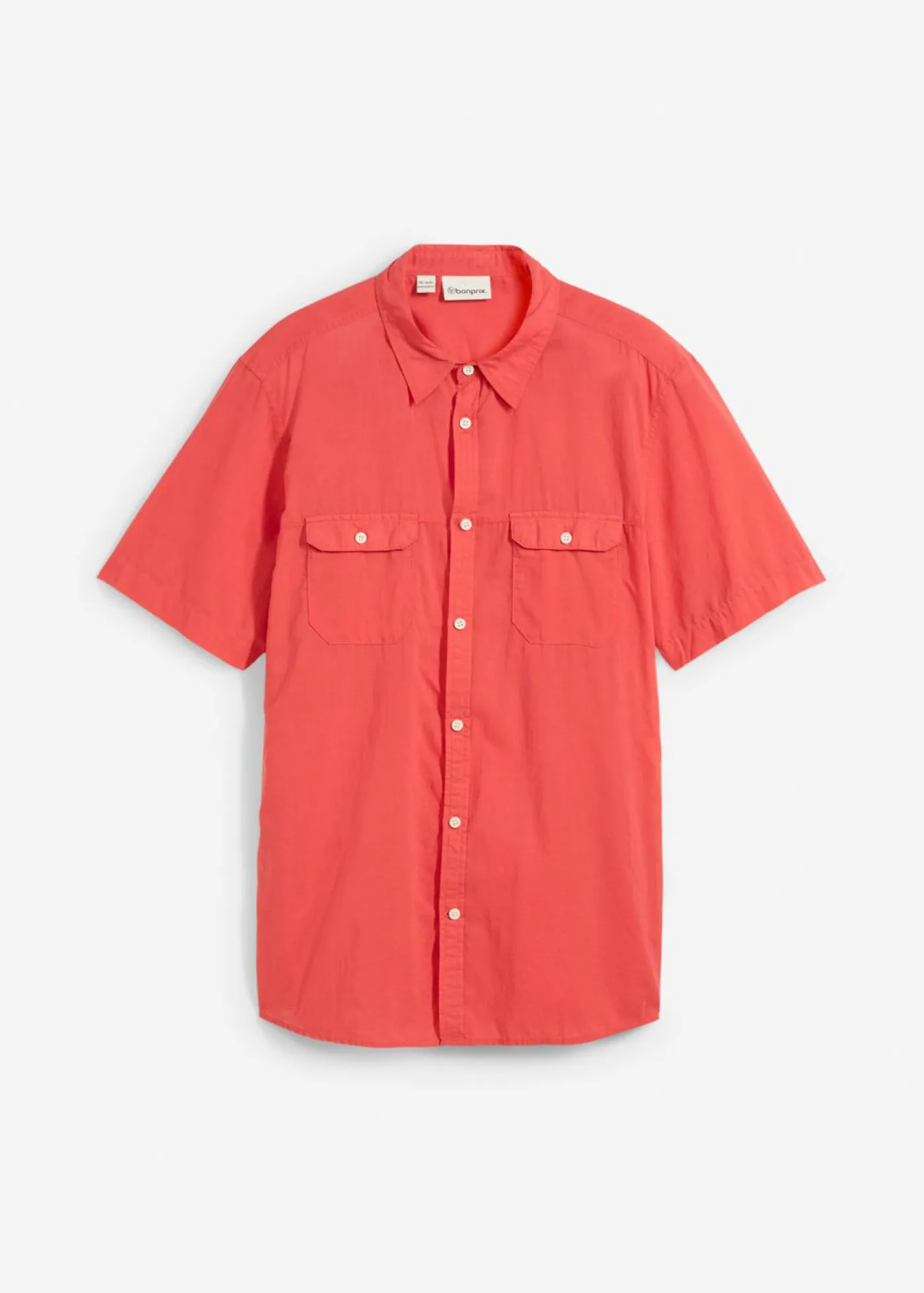 Hombre bonprix bonprix Camisa de manga corta de algodón puro