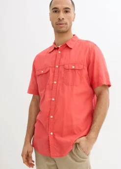 Hombre bonprix bonprix Camisa de manga corta de algodón puro