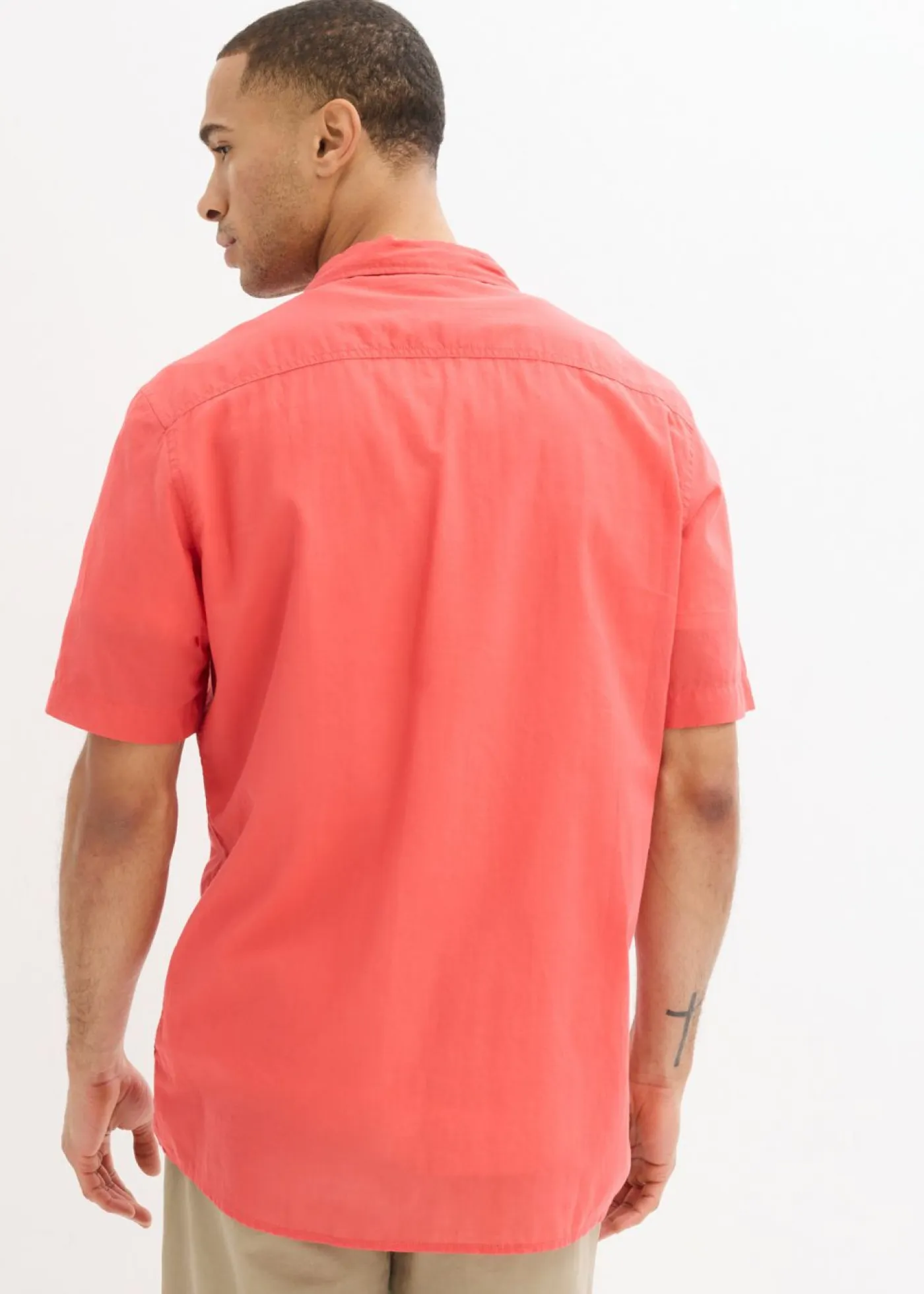 Hombre bonprix bonprix Camisa de manga corta de algodón puro