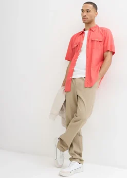 Hombre bonprix bonprix Camisa de manga corta de algodón puro