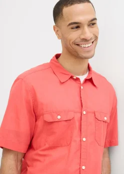 Hombre bonprix bonprix Camisa de manga corta de algodón puro