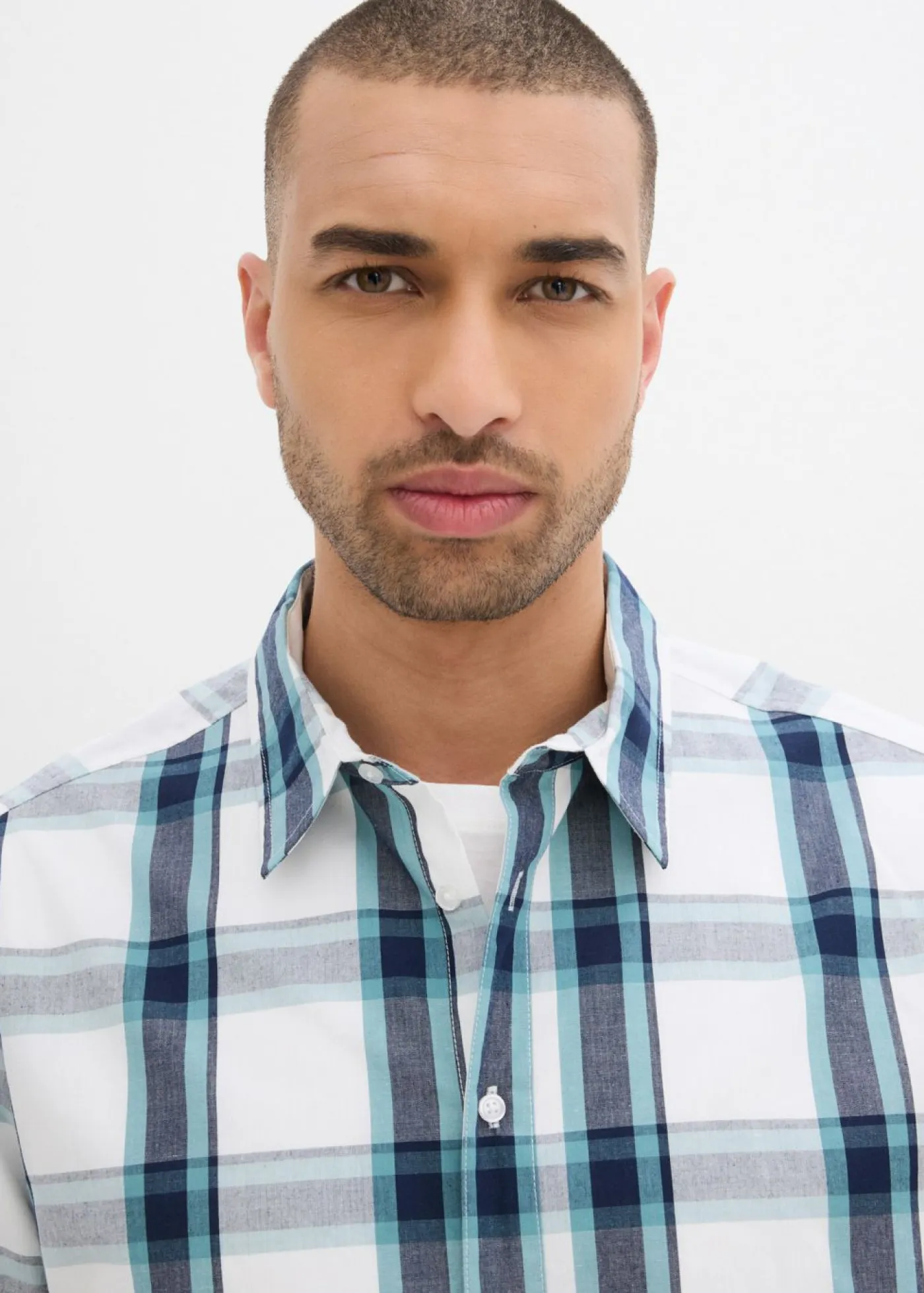 Hombre bonprix bonprix Camisa de manga corta de algodón puro