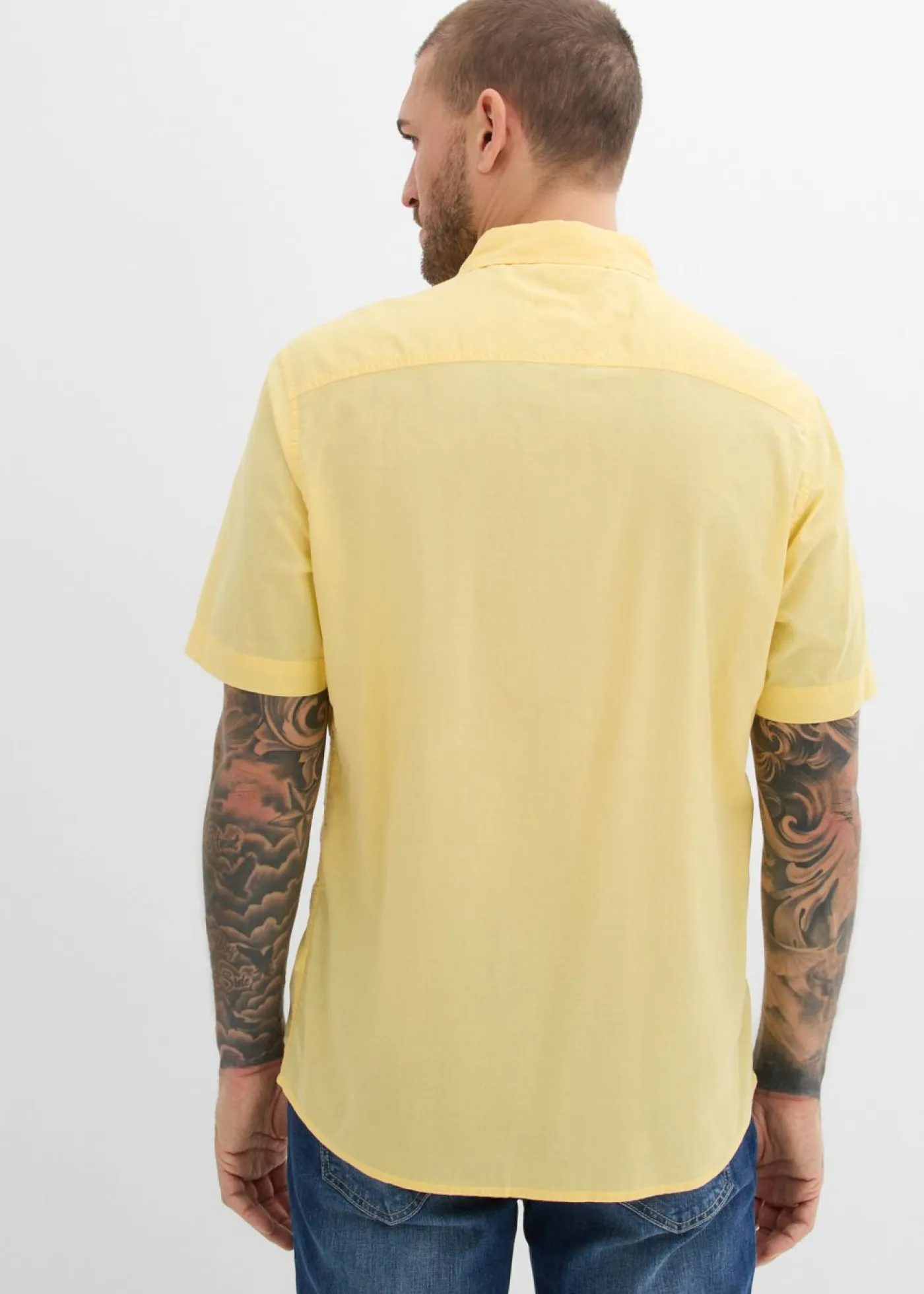 Hombre bonprix bonprix Camisa de manga corta de algodón puro