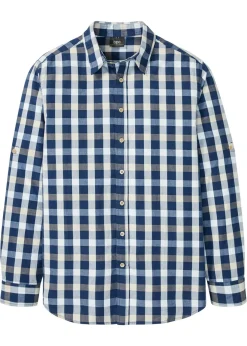 bonprix bonprix Camisas>Camisa de manga larga azul almirante a cuadros