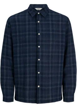 bonprix JJ REBEL Camisas|Novedades>Camisa de manga larga de JJ REBEL azul tinta a cuadros