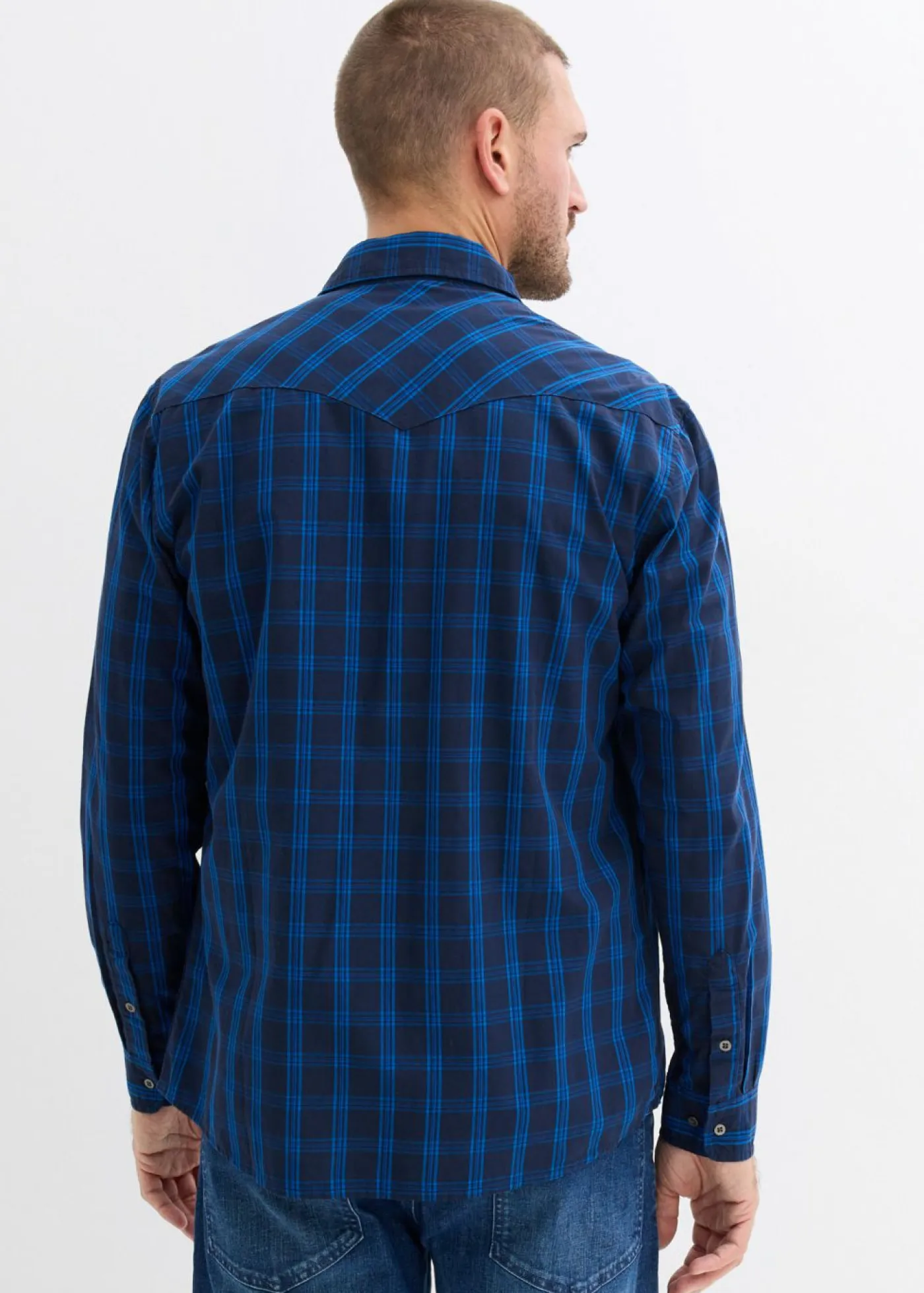 Hombre bonprix bonprix Camisa de manga larga de algodón puro