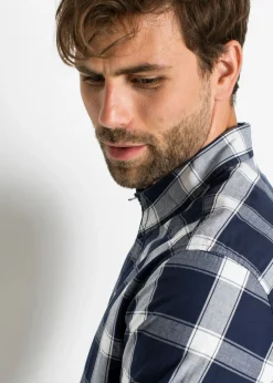 Hombre bonprix bonprix Camisa de manga larga de algodón puro