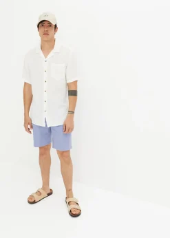 Hombre bonprix bonprix Camisa de muselina con manga corta