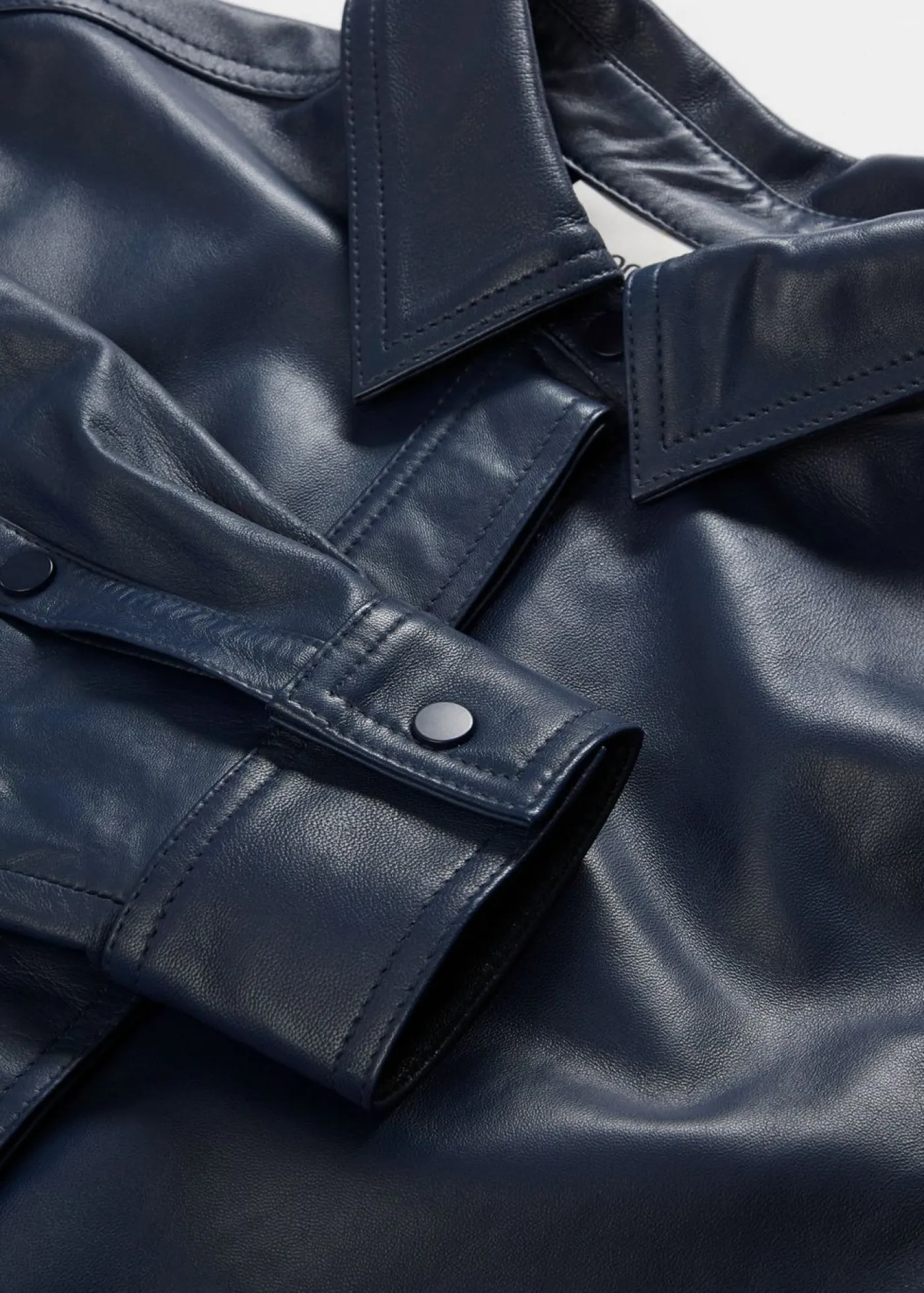 bonprix bonprix Premium|Camisas Y Blusas>Camisa de napa de cordero Azul marino