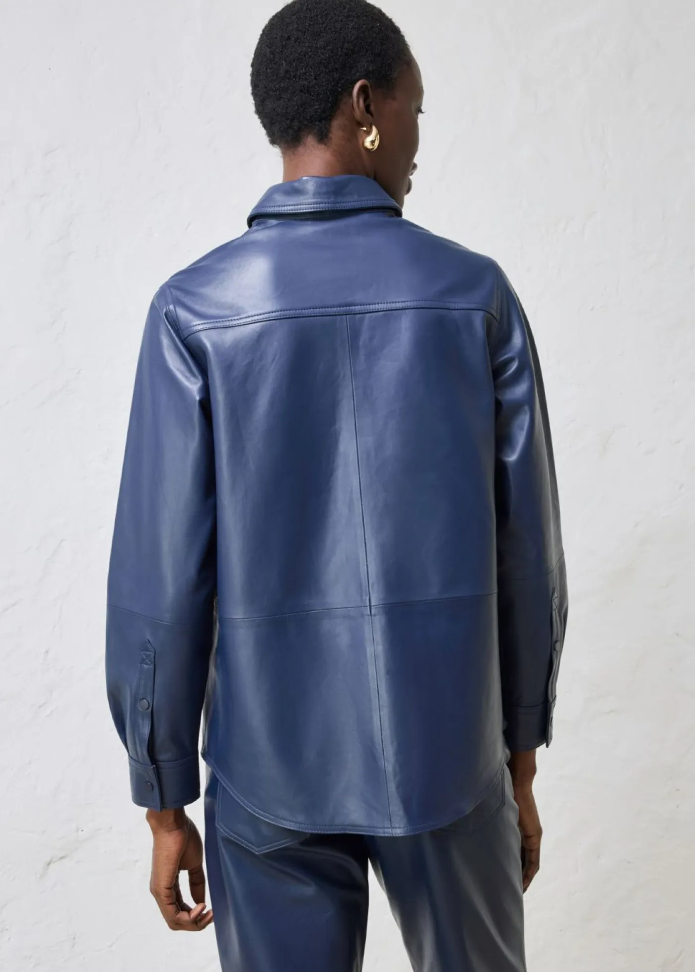 bonprix bonprix Premium|Camisas Y Blusas>Camisa de napa de cordero Azul marino