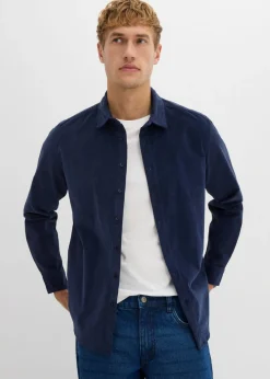 Hombre bonprix bonprix Camisa de pana elástica y suave de algodón orgánico