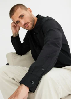 Hombre bonprix bonprix Camisa formal con elástico y corte regular