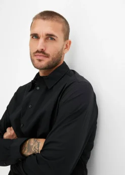 Hombre bonprix bonprix Camisa formal con elástico y corte regular