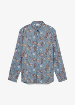 bonprix bonprix Camisas>Camisa formal de algodón puro con corte slim verde mar