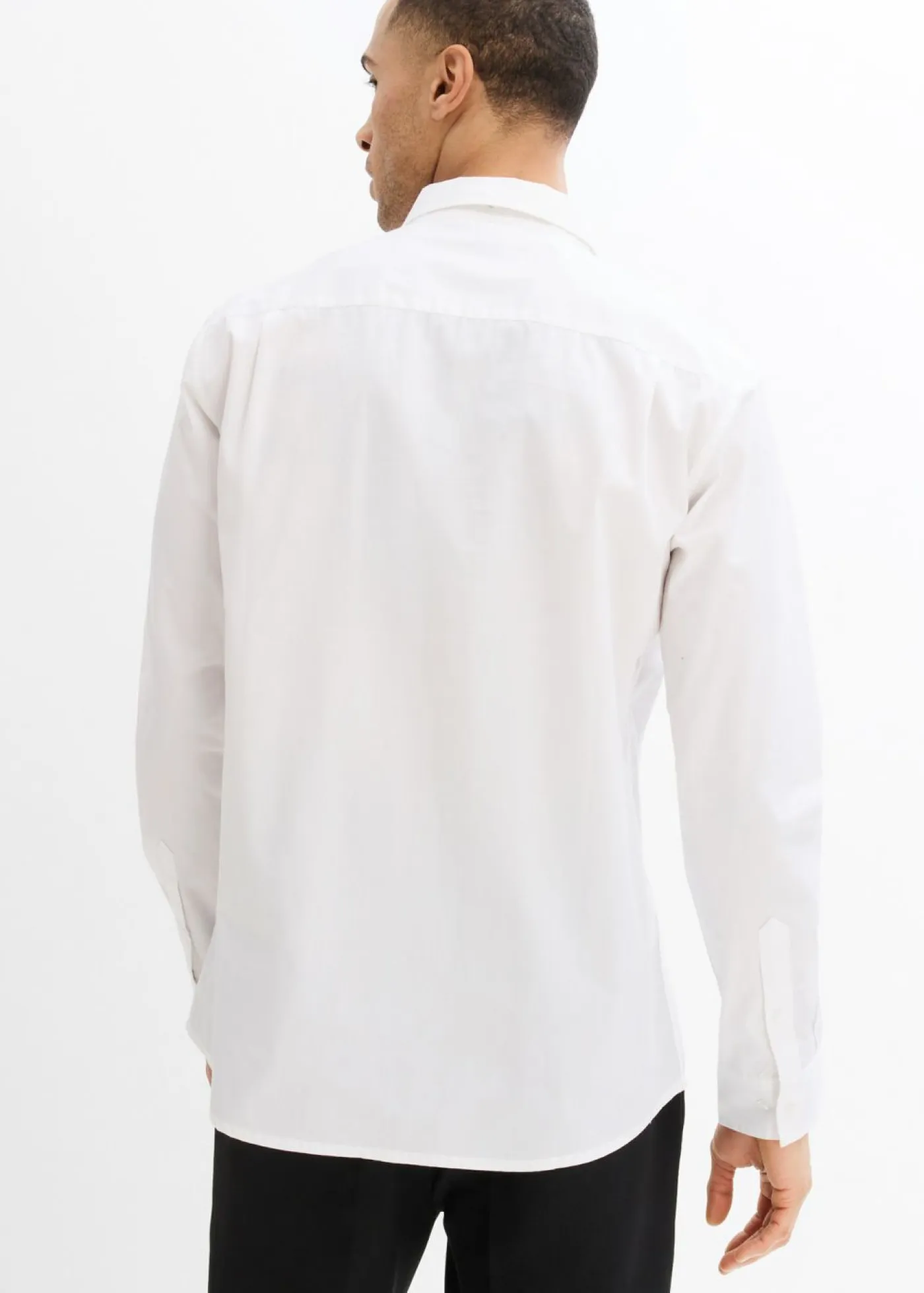 bonprix bonprix Camisas>Camisa formal de algodón puro con corte regular que no requiere planchado Blanco
