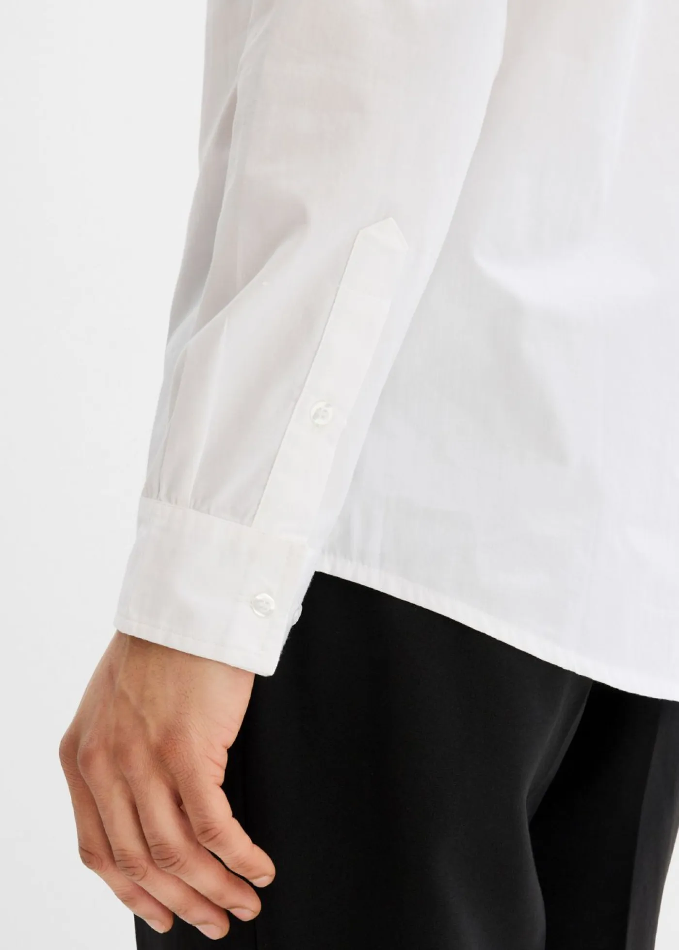 bonprix bonprix Camisas>Camisa formal de algodón puro con corte regular que no requiere planchado Blanco