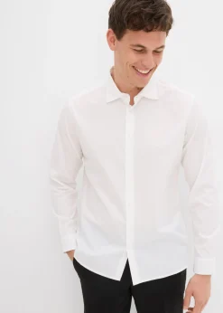 Hombre bonprix bonprix Camisa formal de algodón puro con corte regular