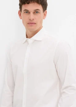 Hombre bonprix bonprix Camisa formal de algodón puro con corte regular