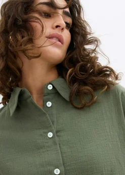 Mujer bonprix bonprix Camisa holgada de muselina ligera