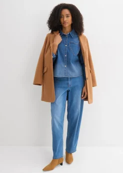 Mujer bonprix bonprix Camisa vaquera con algodón orgánico