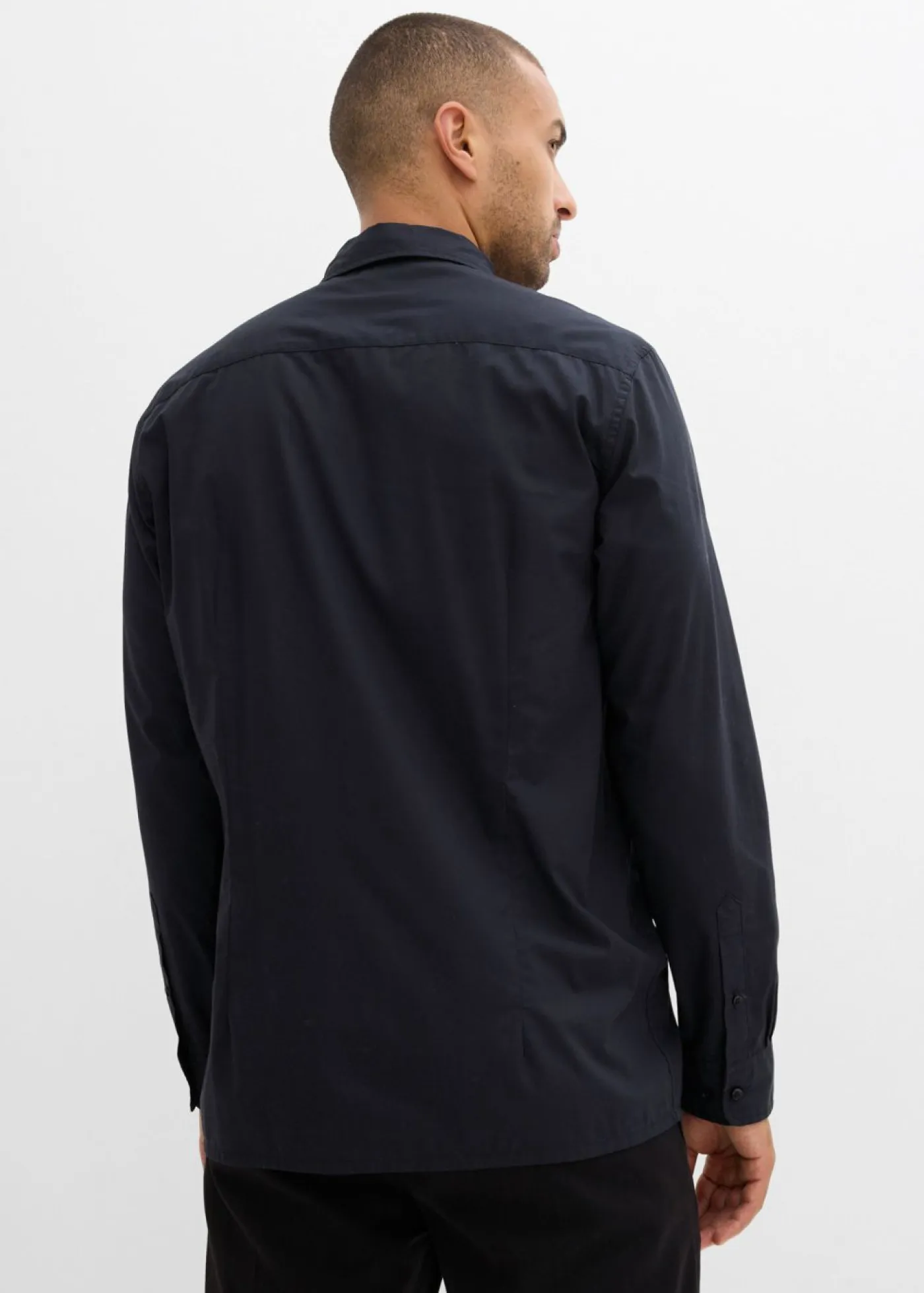 bonprix bonprix Trajes|Camisas>Camisa y pajarita (2 piezas) Negro