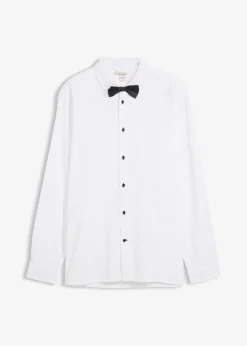 Hombre bonprix bonprix Camisa y pajarita (2 piezas)