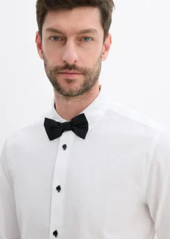 Hombre bonprix bonprix Camisa y pajarita (2 piezas)