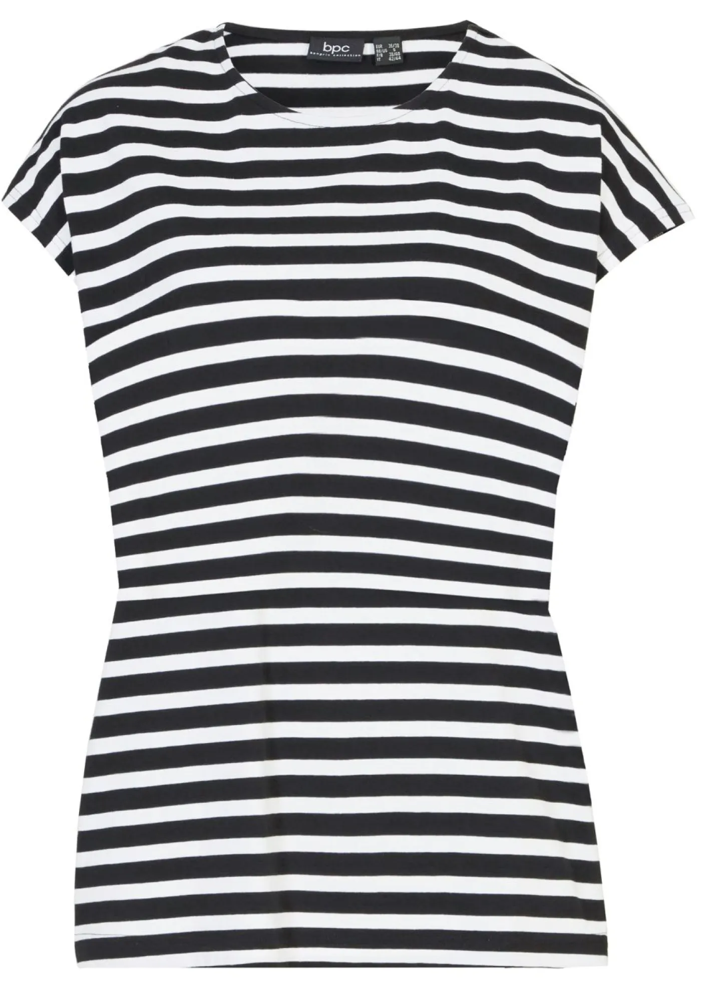 bonprix bonprix Básicos|Camisetas>Camiseta Negro-blanco con rayas