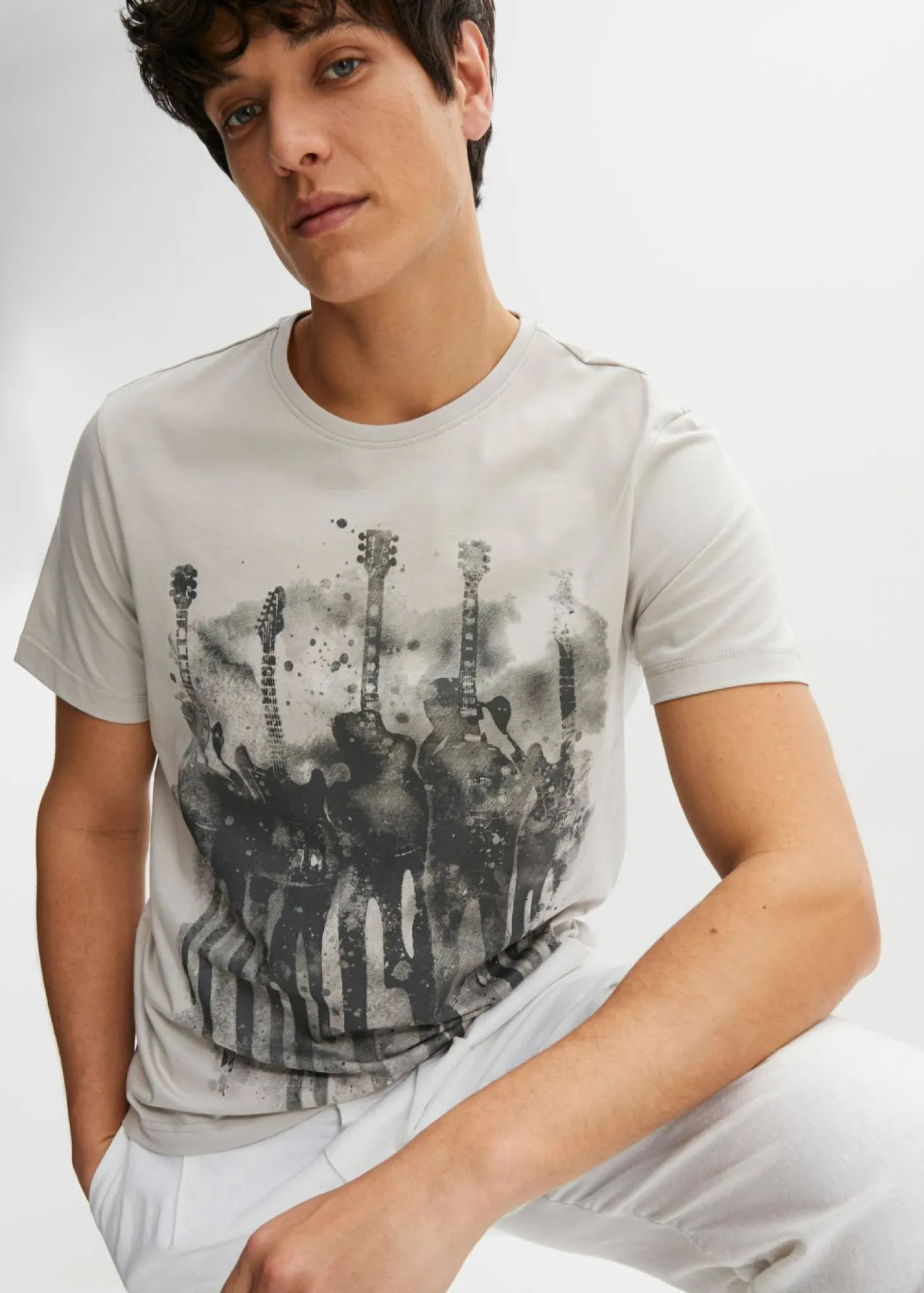 bonprix bonprix Camisetas Y Polos>Camiseta Plata mate estampado