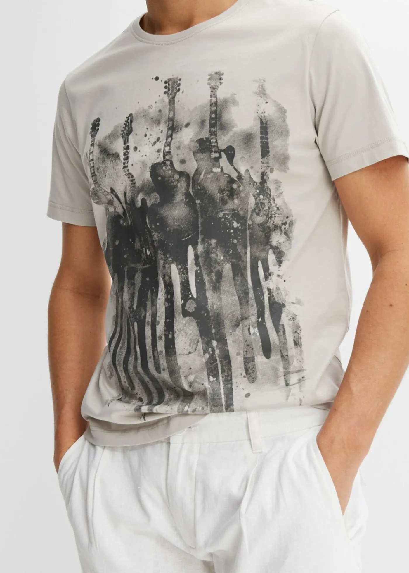 bonprix bonprix Camisetas Y Polos>Camiseta Plata mate estampado