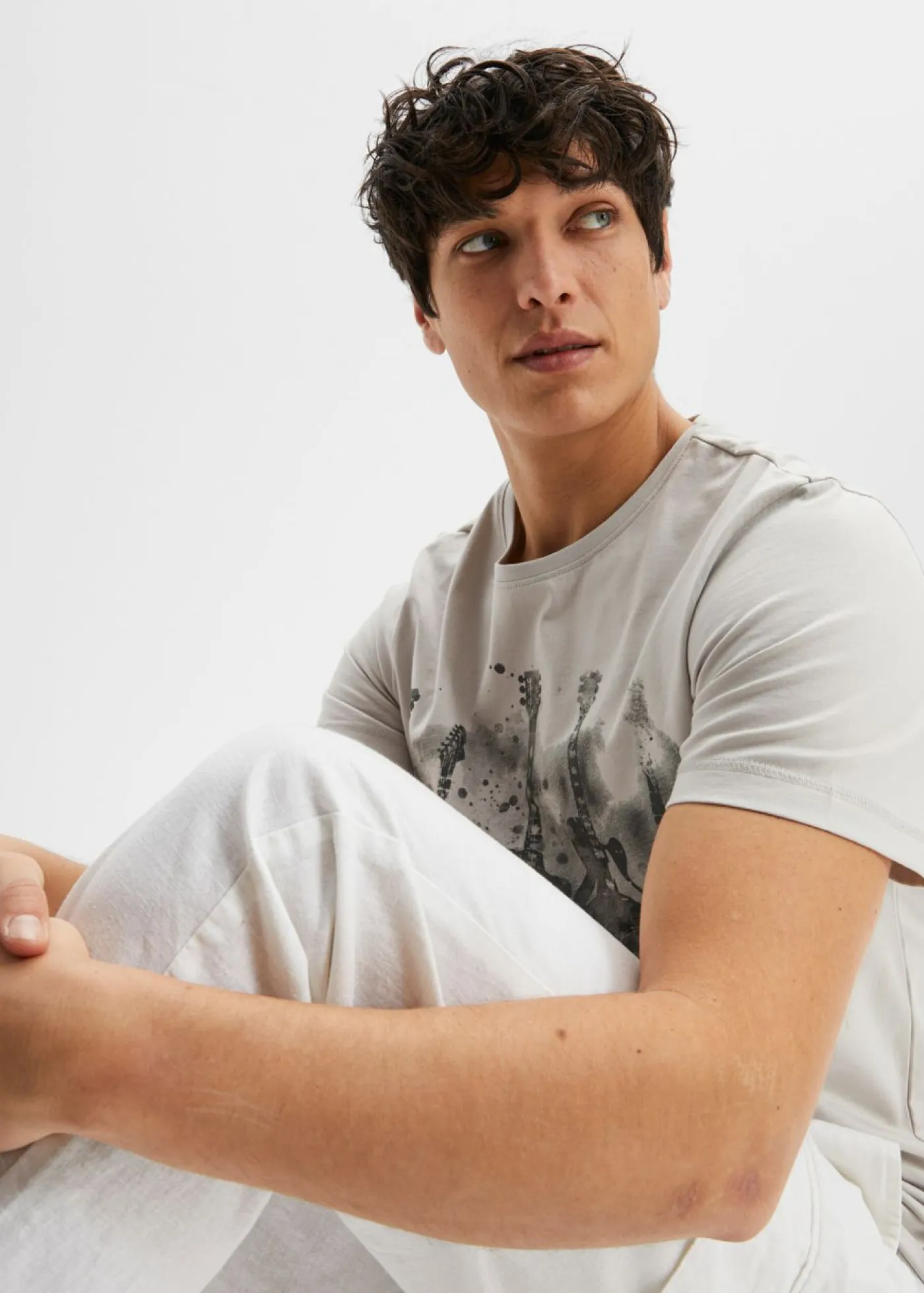 bonprix bonprix Camisetas Y Polos>Camiseta Plata mate estampado