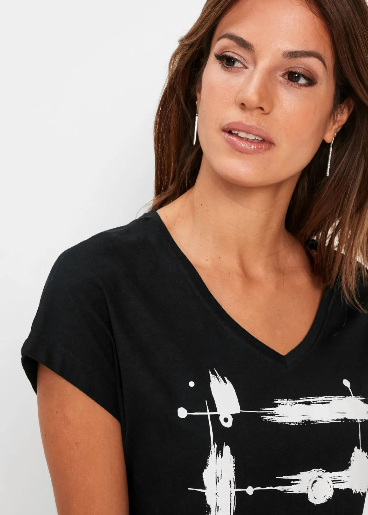 bonprix bonprix Camisetas>Camiseta Azul marino-blanco