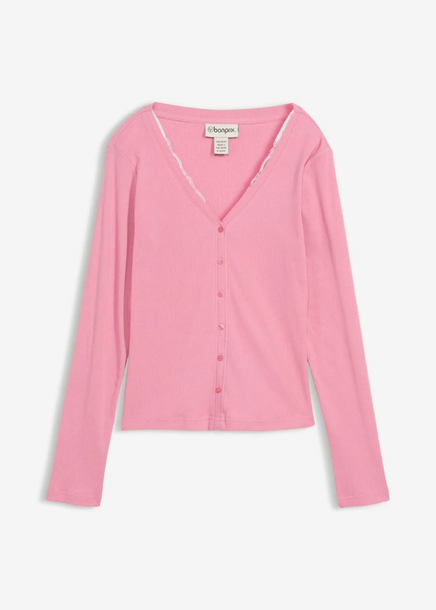 Mujer bonprix bonprix Camiseta 2 en 1 de algodón puro