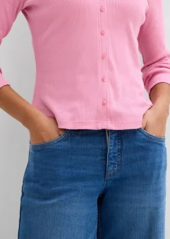 Mujer bonprix bonprix Camiseta 2 en 1 de algodón puro