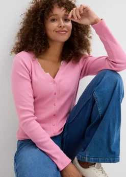 Mujer bonprix bonprix Camiseta 2 en 1 de algodón puro