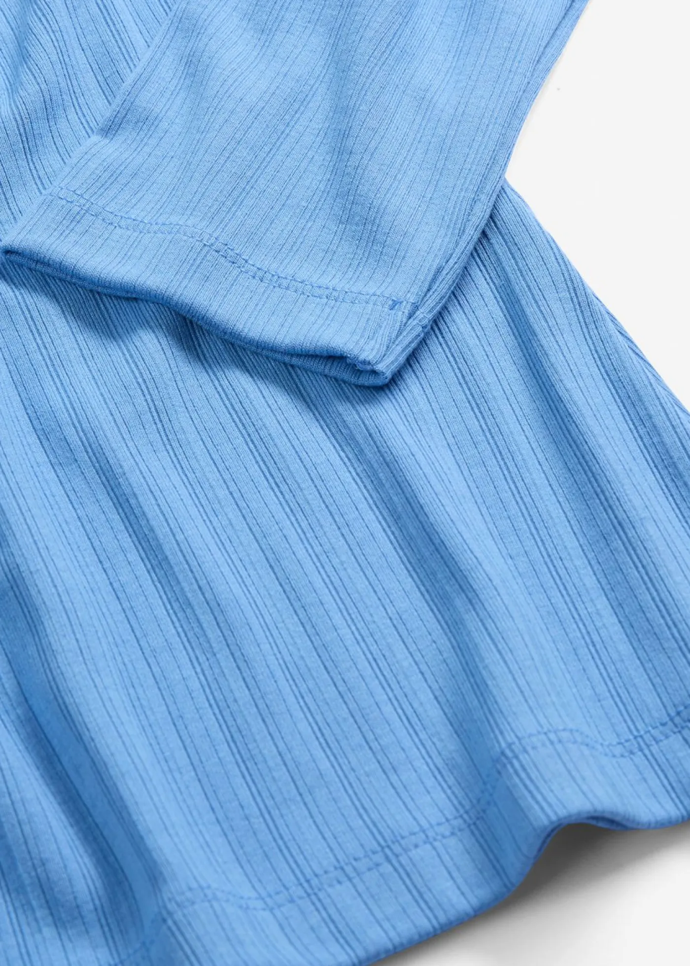 bonprix bonprix Básicos|Camisetas>Camiseta acanalada de manga larga azul provenzal