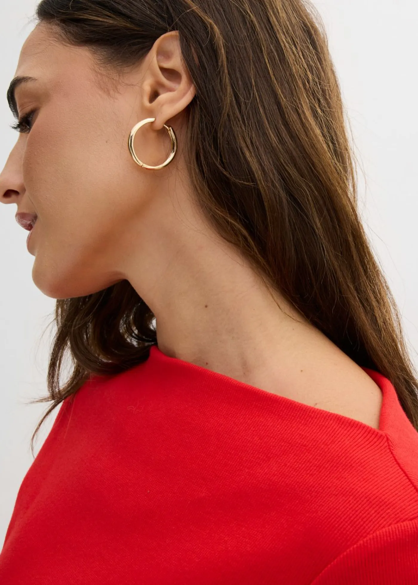 bonprix bonprix Básicos|Camisetas>Camiseta ajustada de canalé fresa