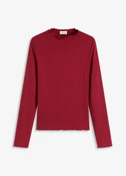 Mujer bonprix bonprix Camiseta ajustada de canalé