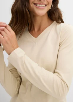 Mujer bonprix bonprix Camiseta ajustada de manga larga