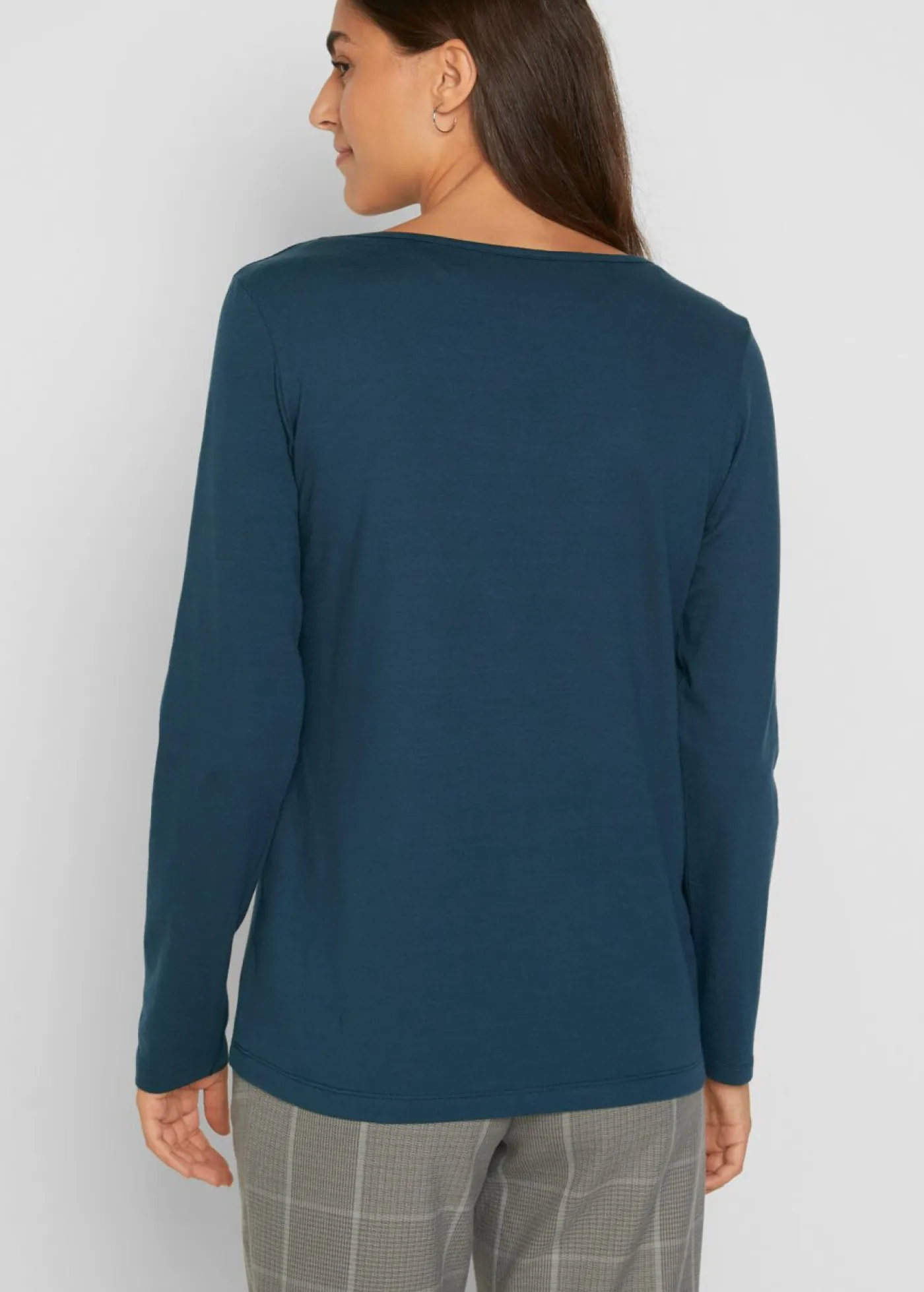 Mujer bonprix bonprix Camiseta ajustada de manga larga (2 unidades)