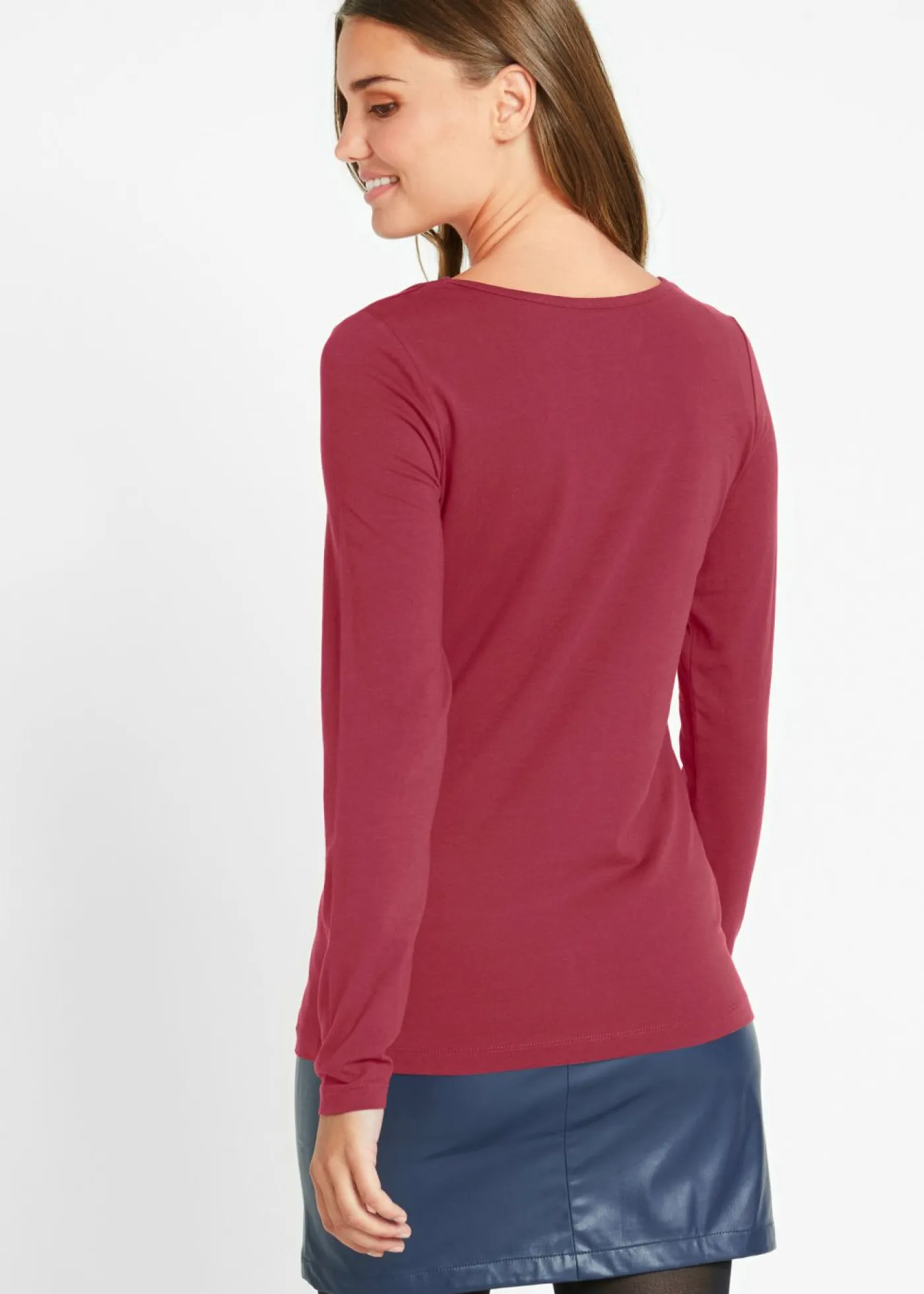 Mujer bonprix bonprix Camiseta ajustada de manga larga